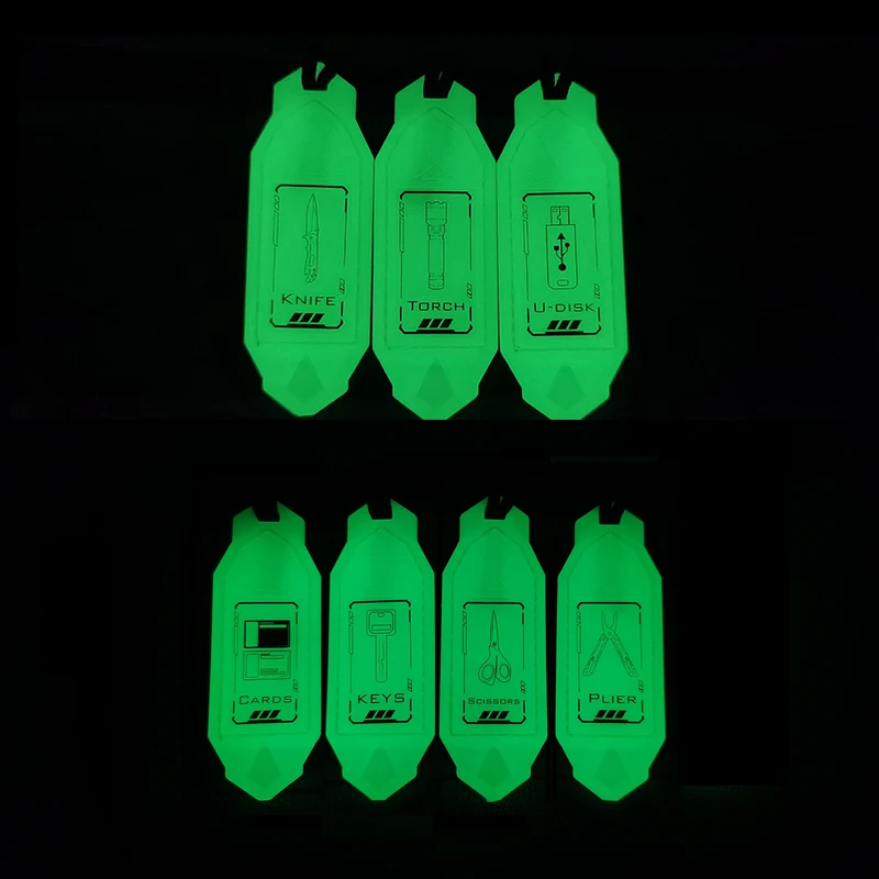 Parche táctico luminoso MOLLE – TPU adhesivo para mochila - imagen 2