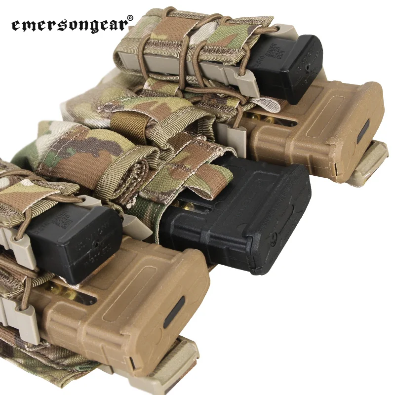 Emersongear Portacargadores triple MOLLE nylon – Tactical para pistolera - imagen 2