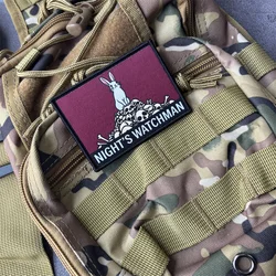 Parche táctico NIGHT'S WATCHMAN con velcro para emblema moral