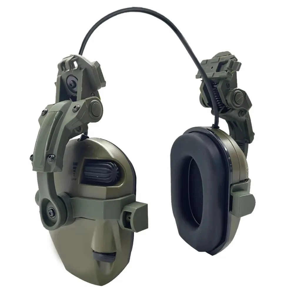 Orejeras de tiro casco táctico vista frontal