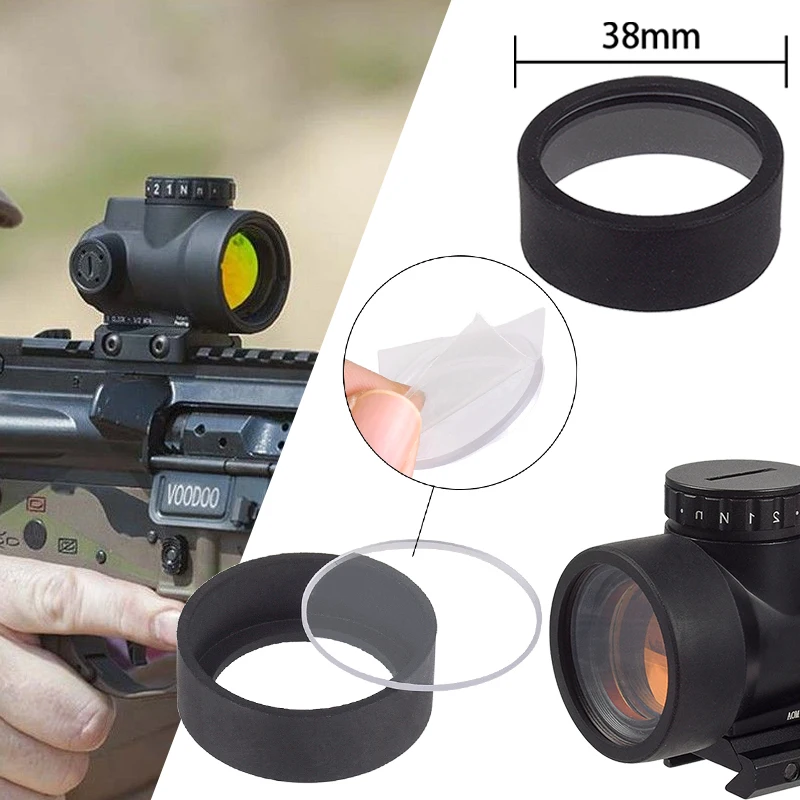 Cubierta lente 38mm Red Dot MR – Protectora transparente - imagen 3