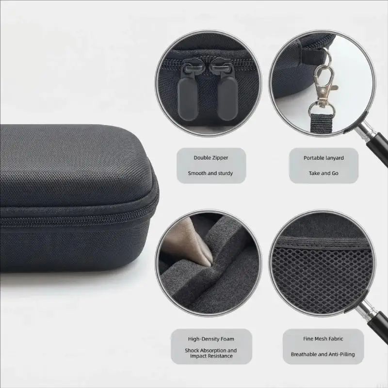 Estuche rígido para cámara con agarre lateral y bolsillo interior - imagen 4
