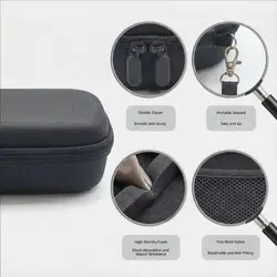 Estuche rígido para cámara con agarre lateral y bolsillo interior