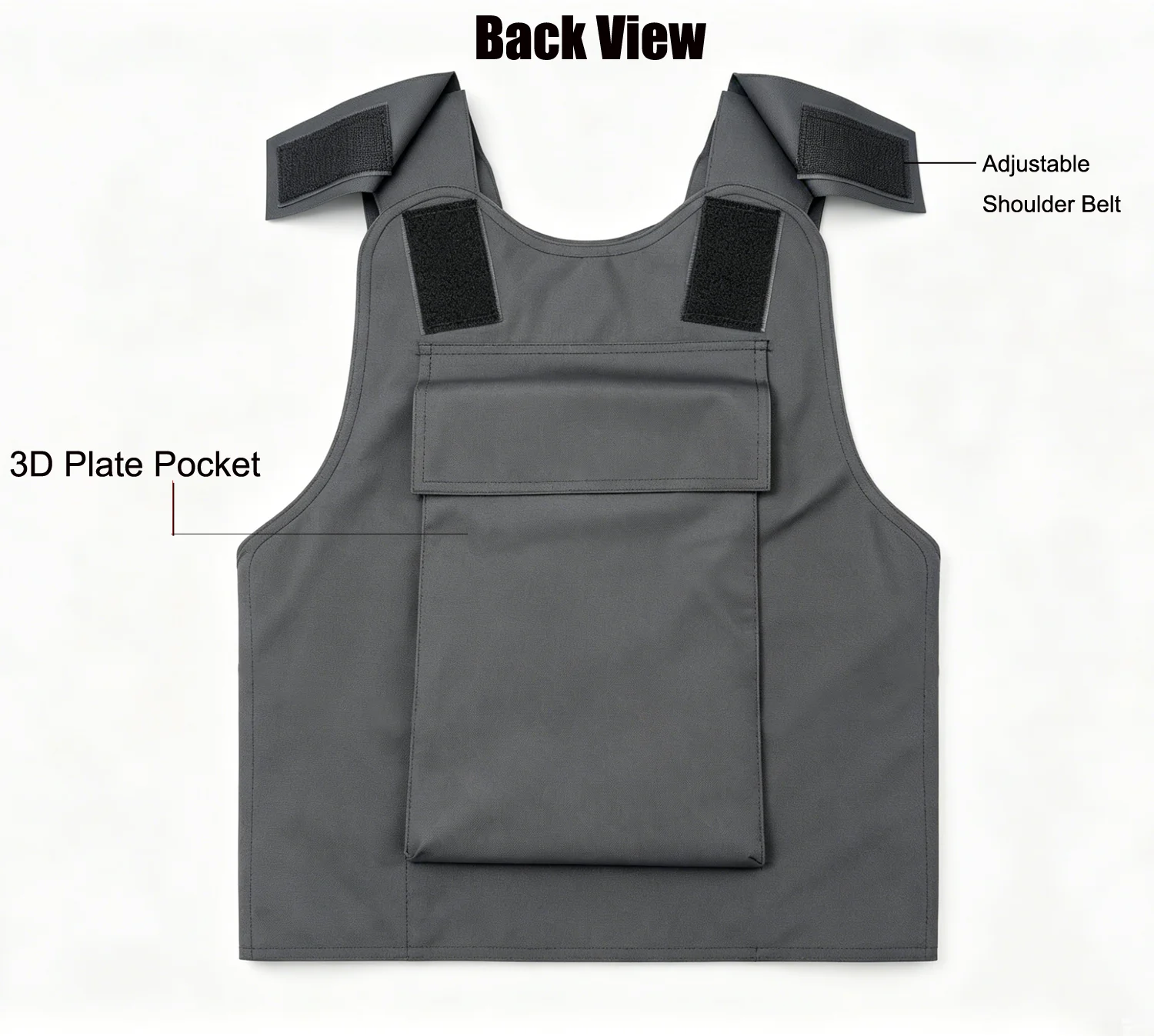 Chaleco táctico portaplacas ajustable protector unisex exterior - imagen 3