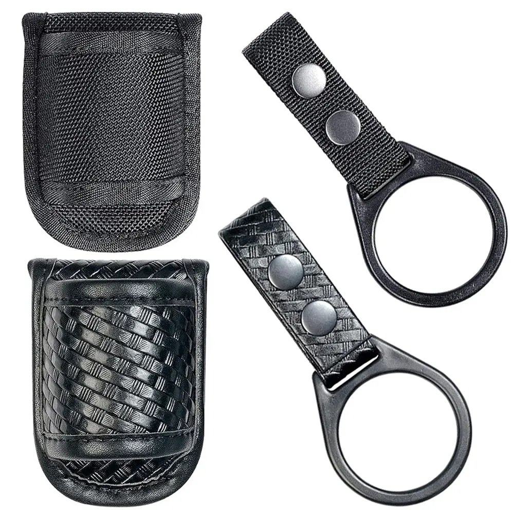 Funda táctica de nylon para linterna con anclaje al cinturón - imagen 2