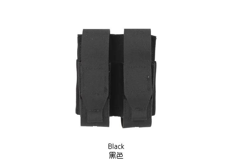 PEW TACTICAL Flash Bang Bolsa táctica doble MOLLE con tapa abatible