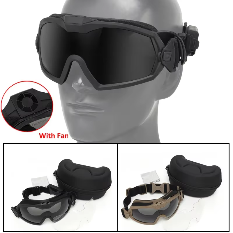 Motor Paintball – Gafas Tácticas Antivaho Lente Intercambiable