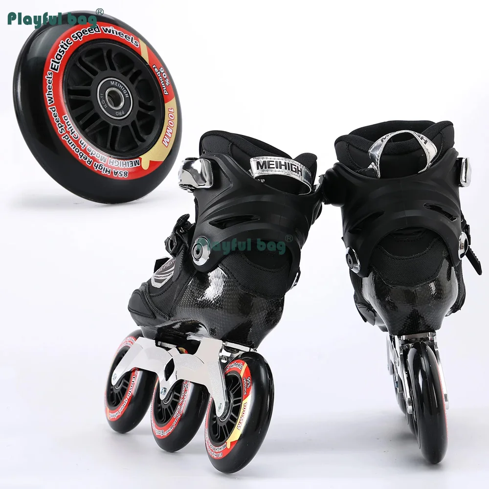 Ruedas de patinaje de alta velocidad con rebote elástico para carreras - imagen 4