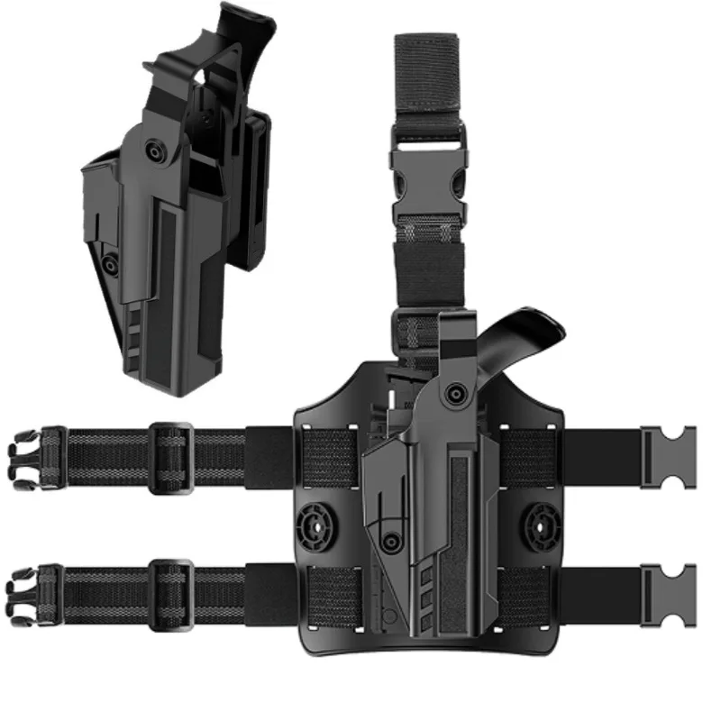 Funda táctica portapierna con liberación rápida para Glock