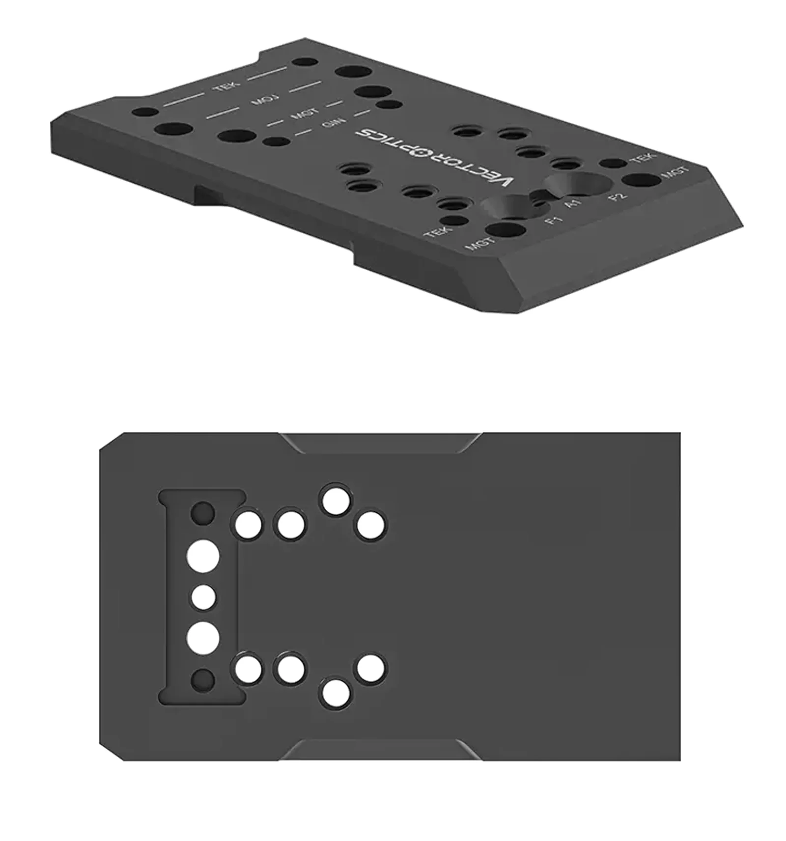 Placa de montaje 7075-T6 perfil bajo