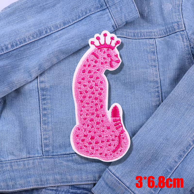 Parche bordado gato leopardo para chaqueta – Planchar o coser