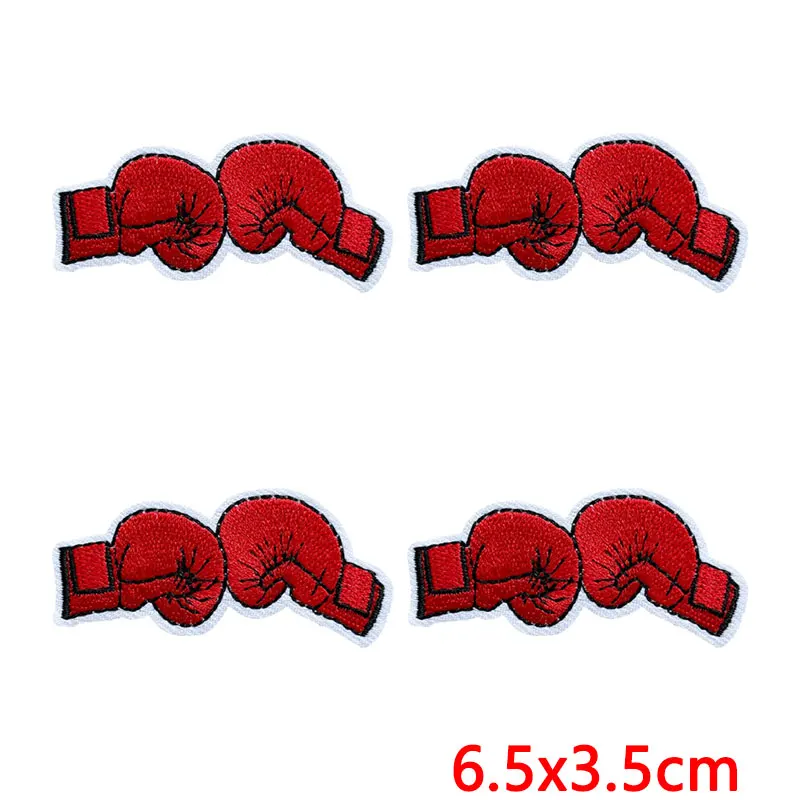 Parche termoadhesivo bordado boxeo dibujos animados para jeans y gorras - imagen 3