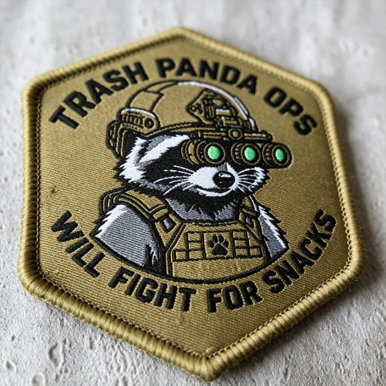 TRASH PANDA OPS Parche táctico de mapache con velcro - imagen 4
