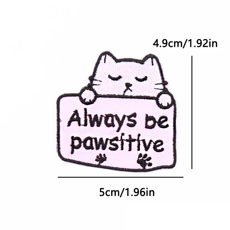Parches termoadhesivos gato negro lindos – apliques bordados para ropa - imagen 3