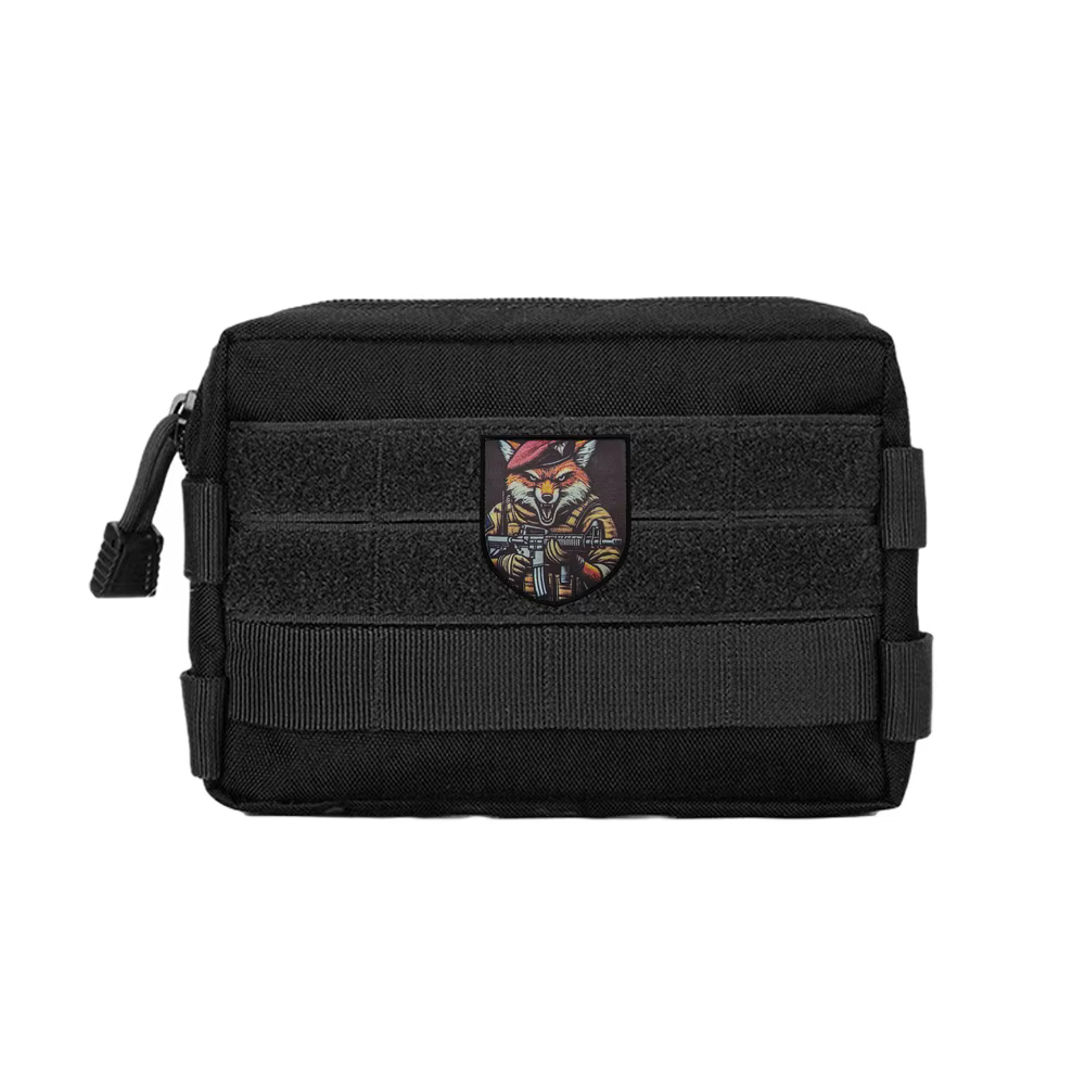 Parche Velcro militar moral zorro y soldado con MOLLE - imagen 2