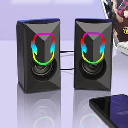 Altavoces USB gaming RGB estéreo 2.0 - Para PC de sobremesa