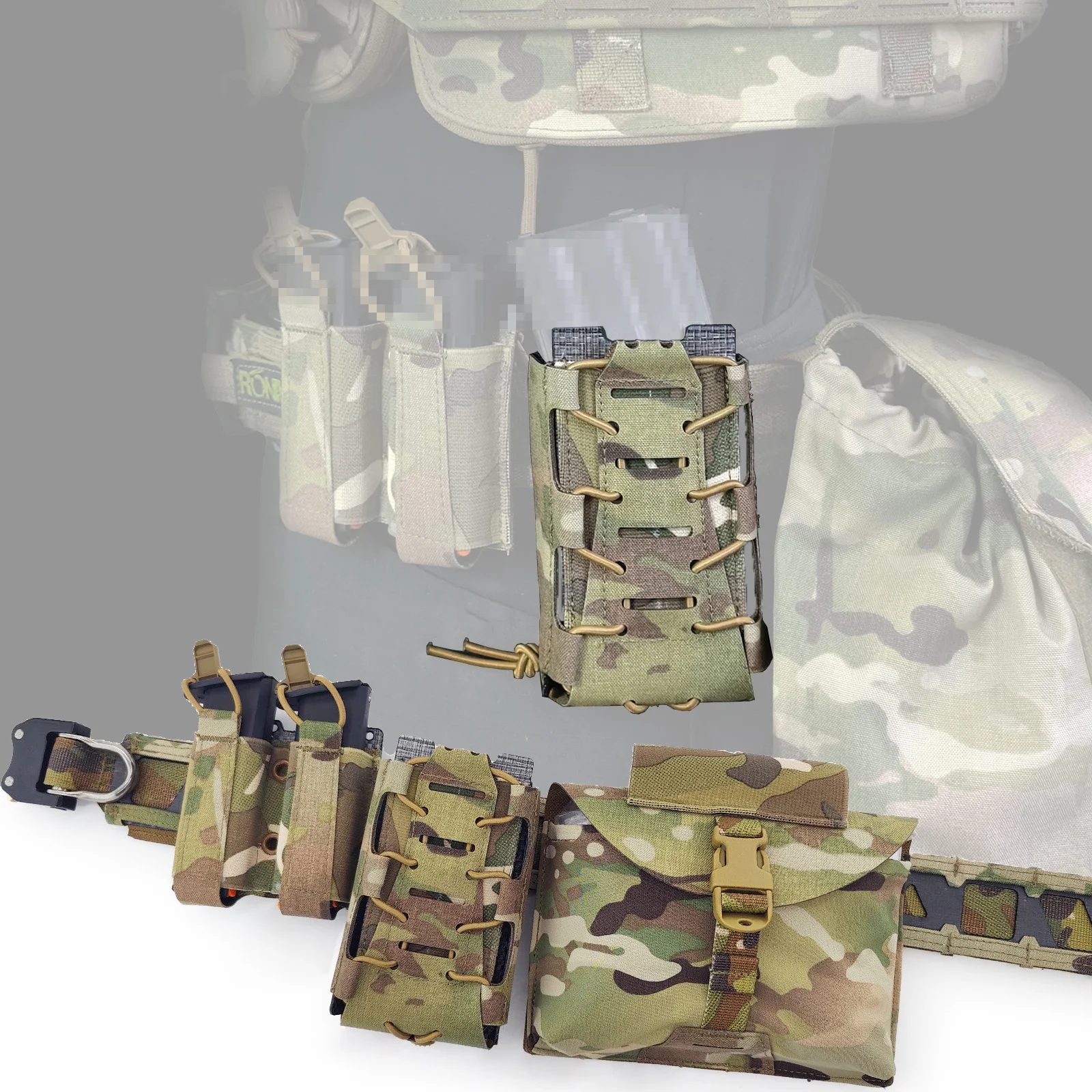 Bolsa táctica elástica con clip de desenganche rápido para cargador - imagen 4