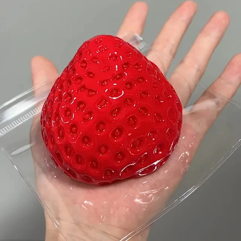 Squishy Fresa juguete antiestrés de rebote lento para aliviar tensión