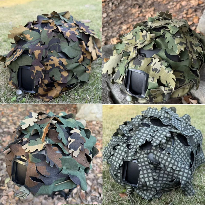 US4CES Funda táctica casco camuflaje marino 3D láser - imagen 2