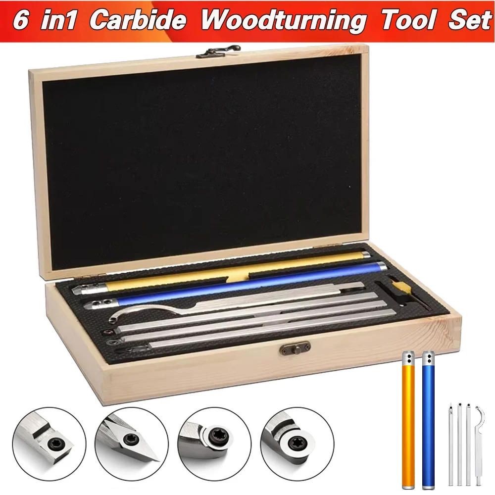 Cinceles de carburo para torneado madera – Juego táctico profesional - imagen 2