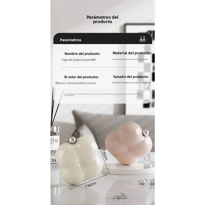Pastillero portátil con compartimentos para viaje y medicación