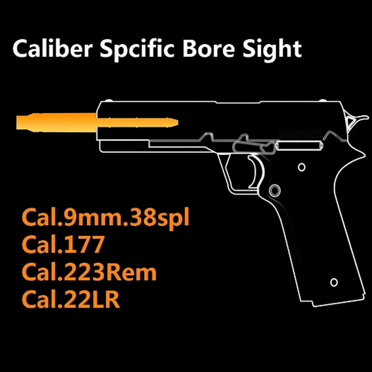 Esqueleto táctico punto rojo láser compatible calibres 9mm .223 12GA - imagen 4