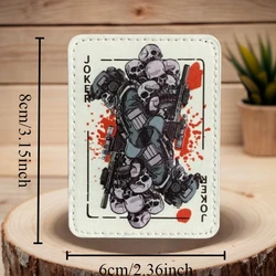 Parche táctico calavera Joker con gancho y bucle insignia ropa