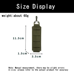 Bolsa táctica MOLLE para pistola con linterna y accesorios