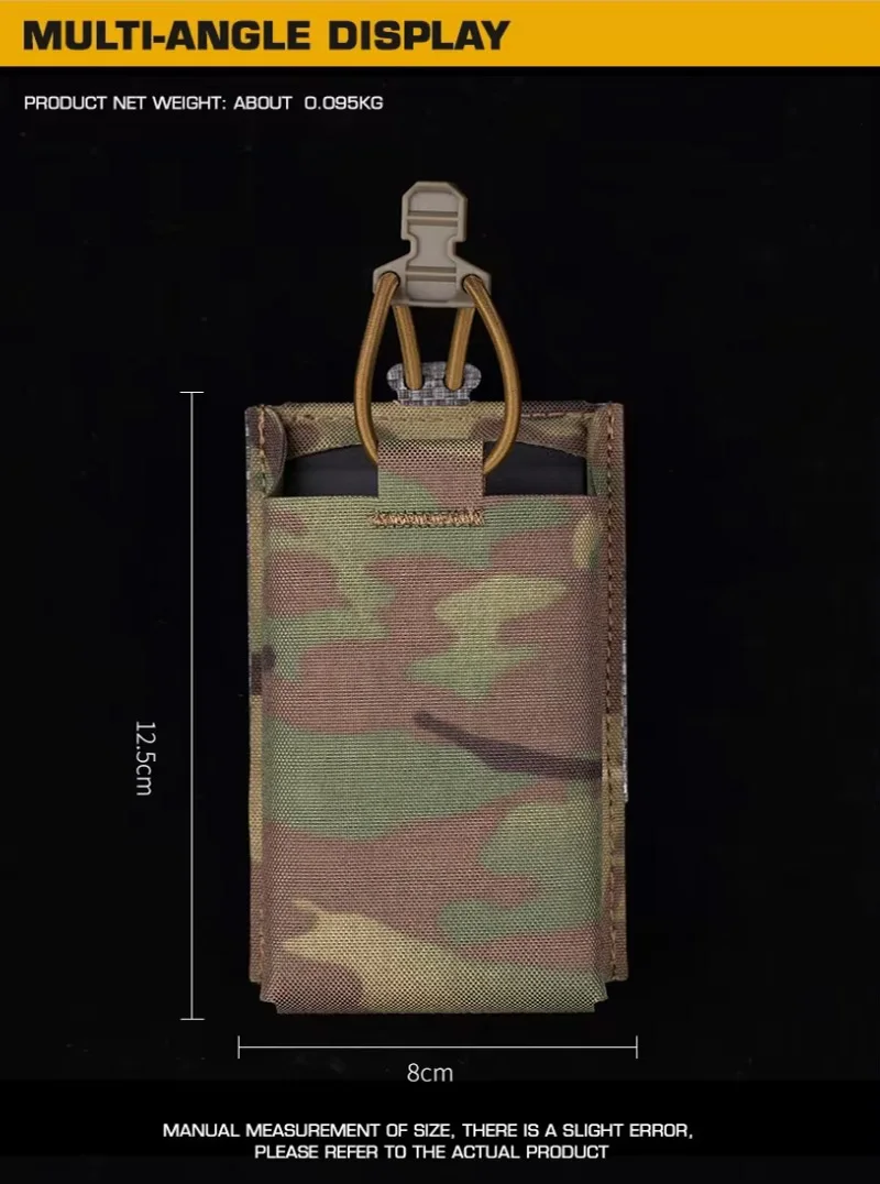 AR Individual bolsa táctica MOLLE de utilidad con cordón elástico