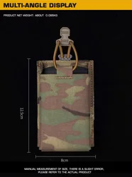 AR Individual bolsa táctica MOLLE de utilidad con cordón elástico