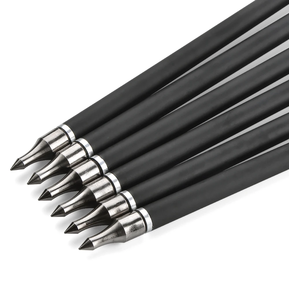 Flechas carbono spine 500 31,6 plumas de pavo 4 pulgadas - imagen 3