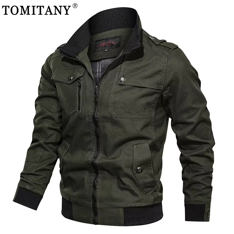 Chaqueta táctica Bomber hombre – Militar algodón primavera-otoño - imagen 3