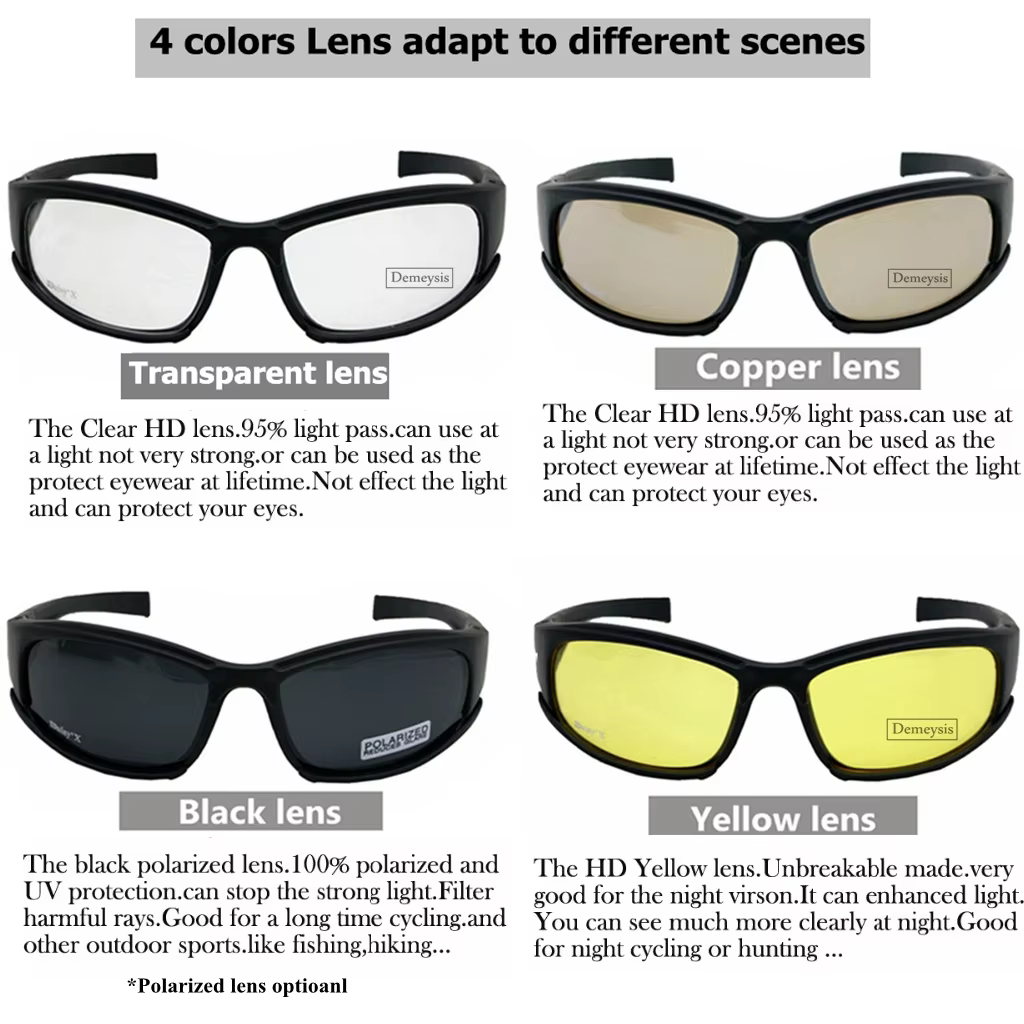 Gafas tácticas polarizadas camuflaje – Tiro y caza - imagen 4