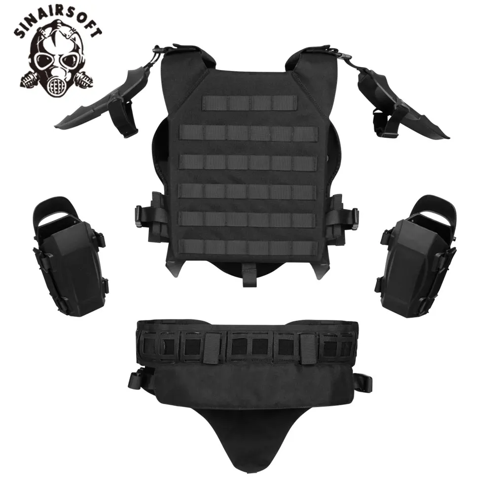 Traje armadura táctica ajustable protección pecho para caza paintball - imagen 5