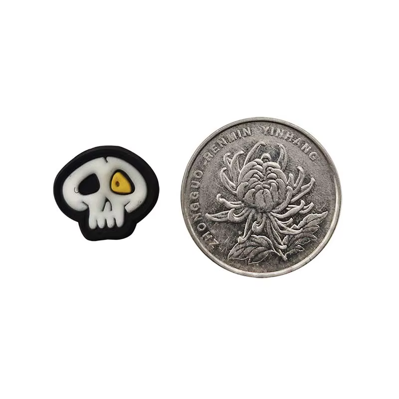 Parches luminosos PVC calavera con cierre gancho bucle para mochila - imagen 5
