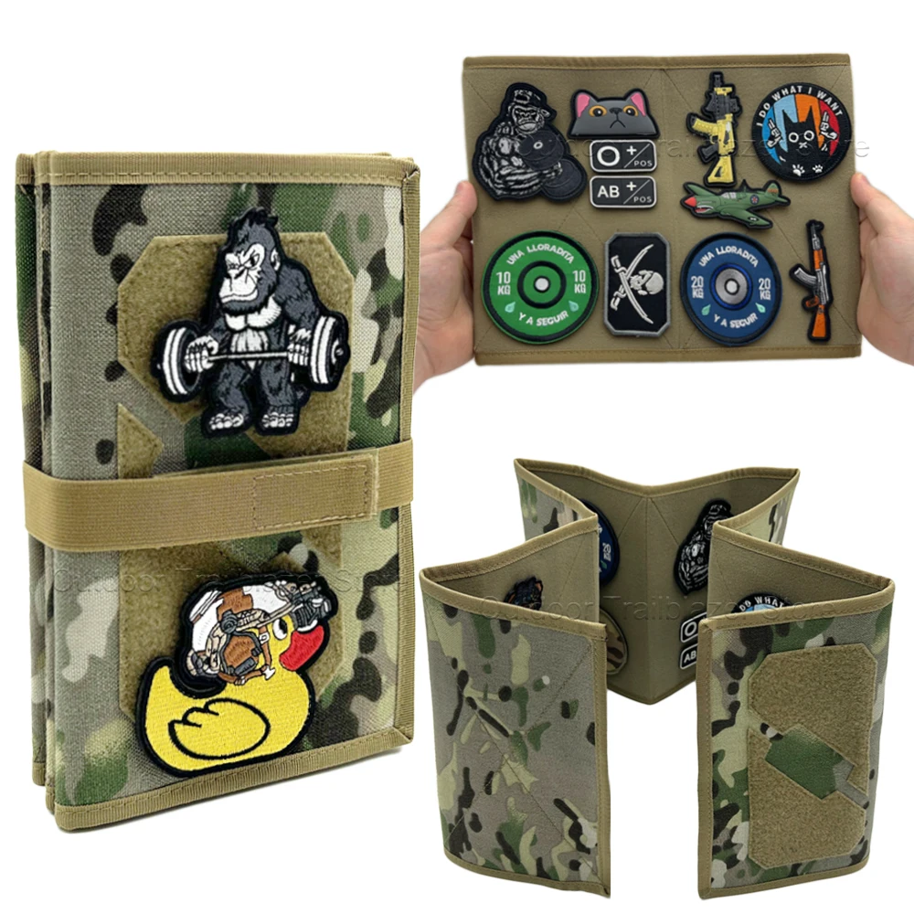 Panel táctico plegable para parches con velcro gancho y bucle - imagen 3