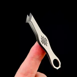Mini multiherramienta EDC de pinzas TC4 titanio con sacacorchos