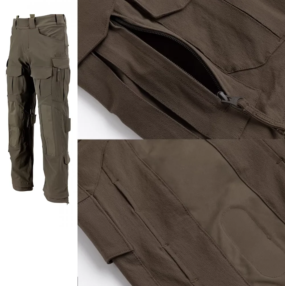 Pantalones tácticos S-E-K softshell elástico multidireccional naranja - imagen 4
