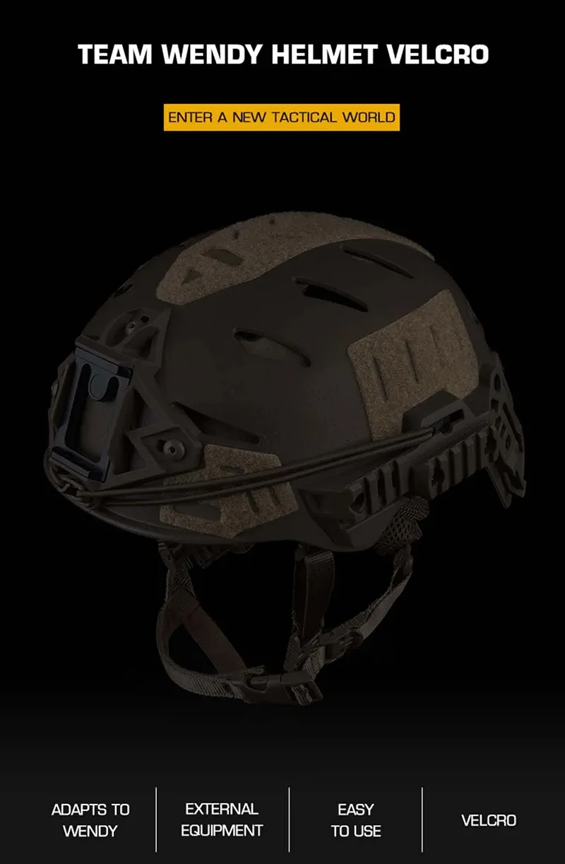 Parches adhesivos para casco táctico Wendy