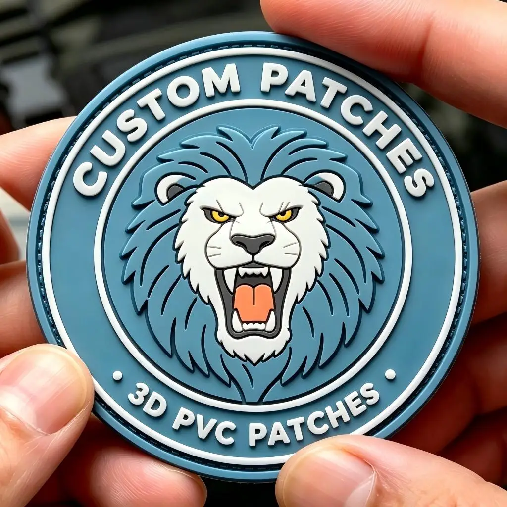 Parche PVC 3D personalizado con gancho y bucle cosible - imagen 5