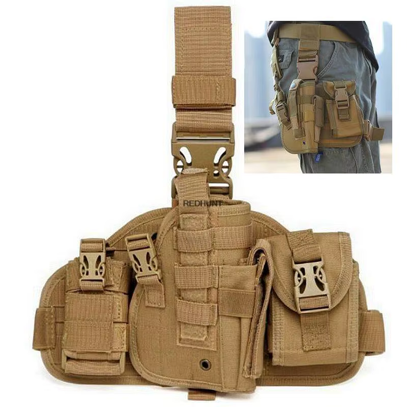 Bolsa de pierna MOLLE táctica resistente para caza y entrenamiento - imagen 2