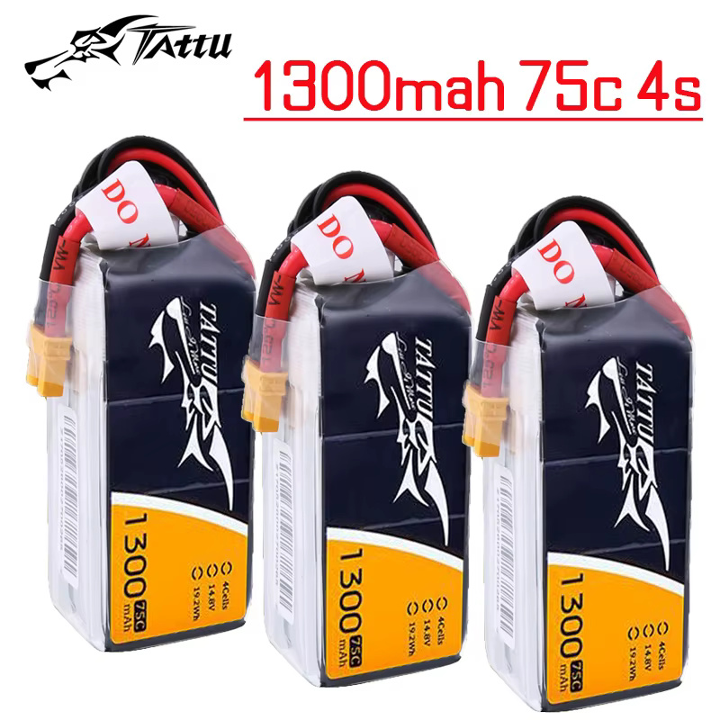 Batería LiPo TATTU 75C 1300mAh 14,8V para drone FPV