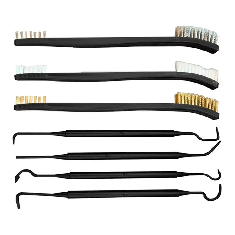 Kit limpieza rifle y pistola – Set completo cepillos y herramientas táctico
