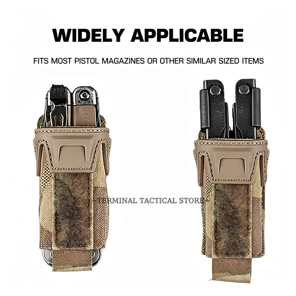 Funda portacargador MOLLE elástica tipo K con tapa para 9 mm - imagen 4