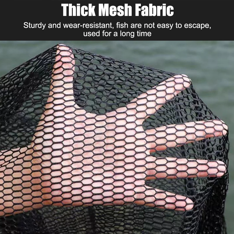 Red de pesca malla gruesa plegable con cordón para peces pequeños - imagen 2