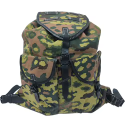 Mochila táctica alemana M31 II Guerra Mundial camuflaje gran capacidad