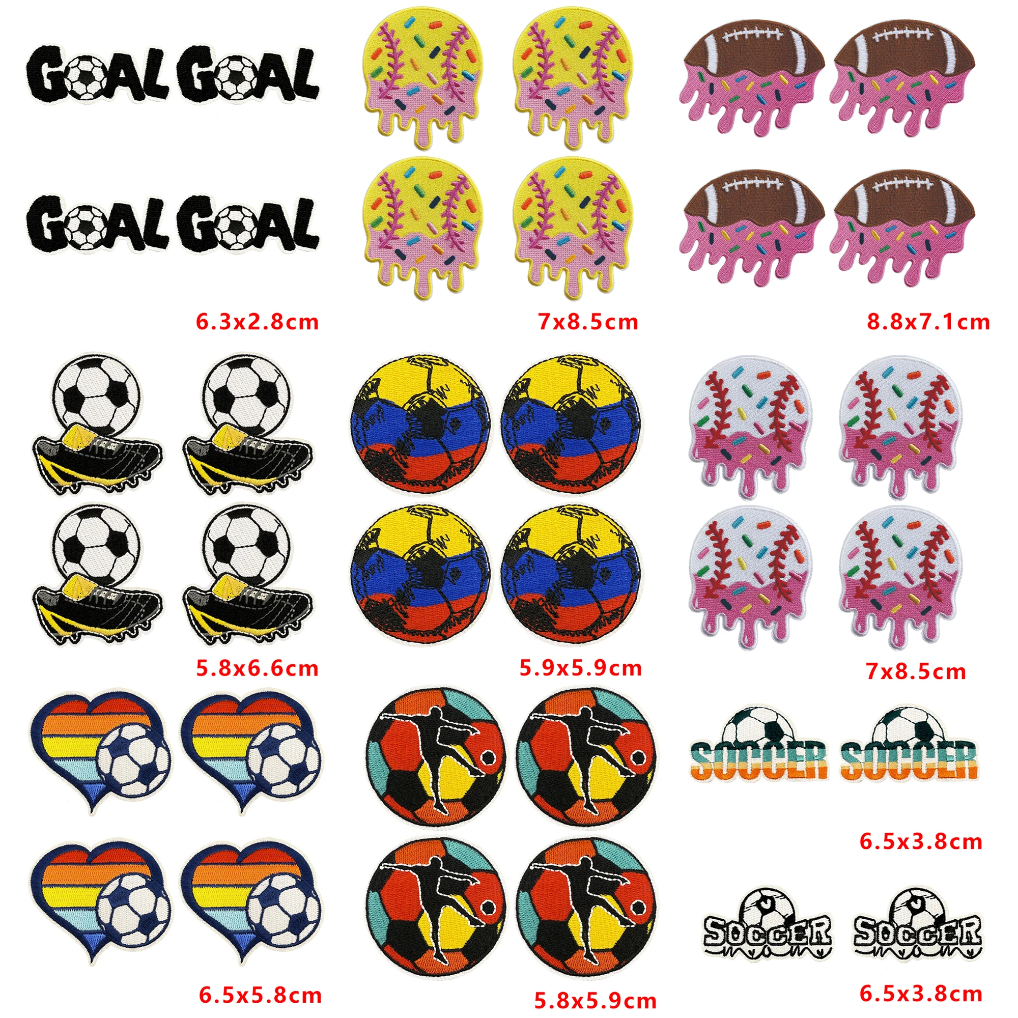 Parche termoadhesivo bandera Colombia fútbol béisbol rugby para ropa
