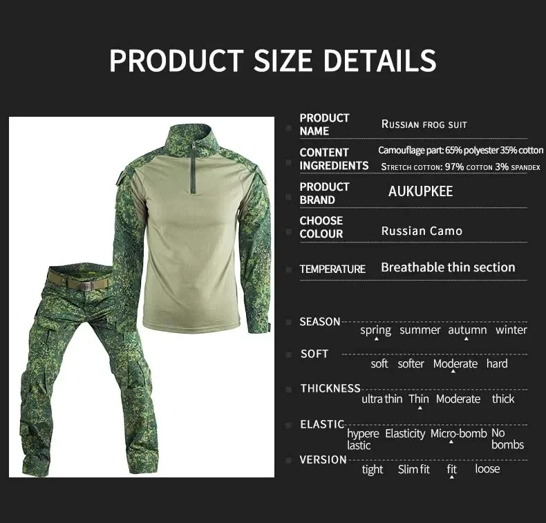 Uniforme táctico con camuflaje
