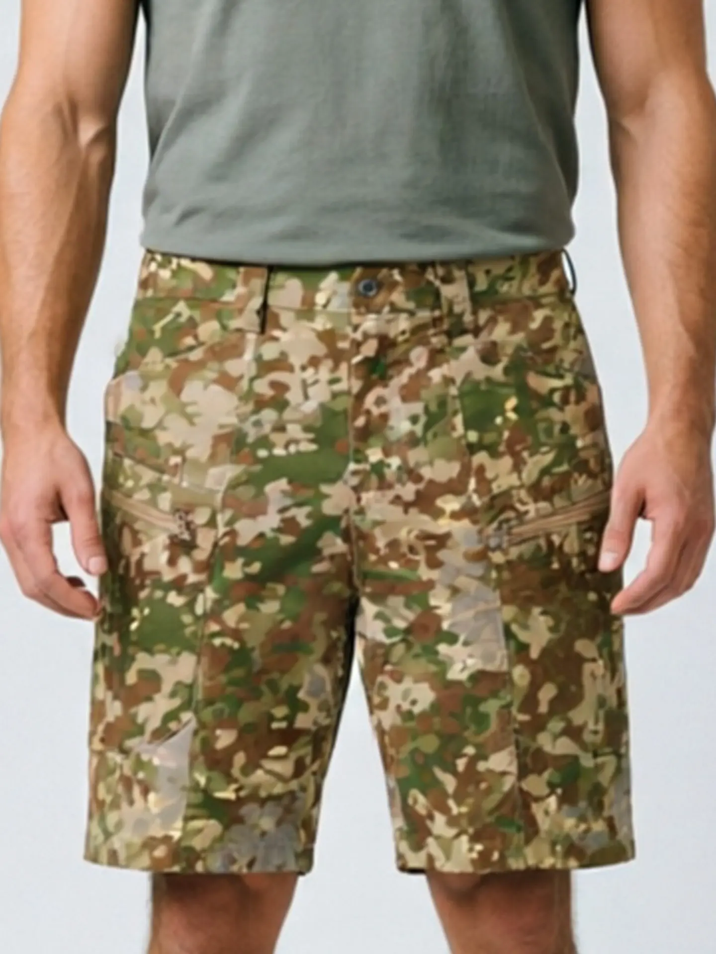 Pantalones cortos tácticos en uso exterior