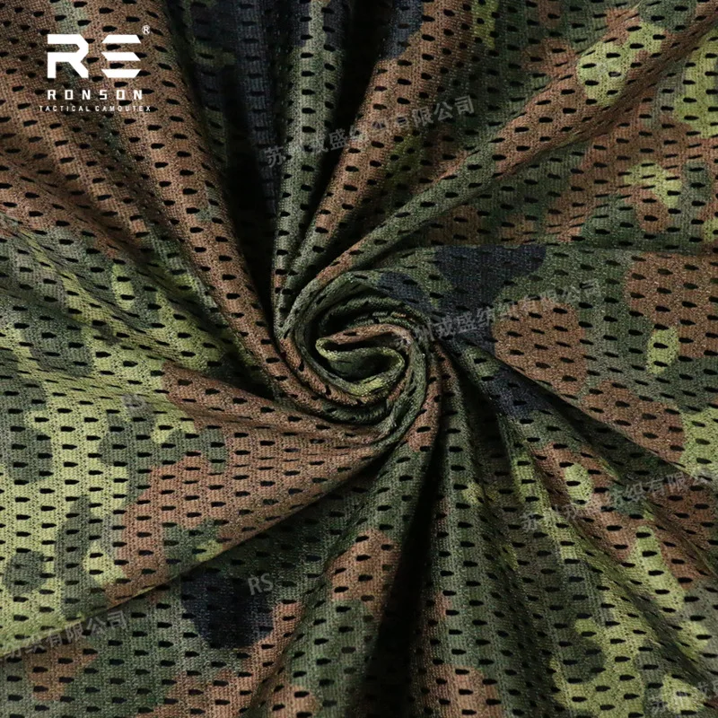 FLECTARN Jungla Camo malla táctica ligera secado rápido transpirable